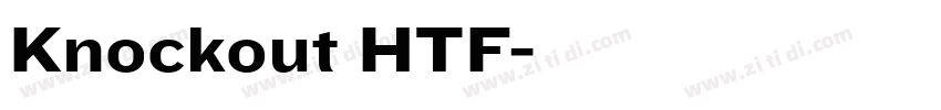 Knockout HTF字体转换